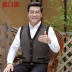 Áo len dệt kim cũ hơn Áo len nam dày cho nam Trung niên Loose Dad Dad Pack Spring and Autumn Woolen Vest áo vest nam thời trang Dệt kim Vest
