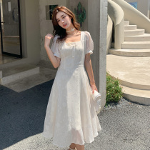 Large size dress summer womens slightly fat sister slim cover belly temperament age age age collar suitable for others skirt