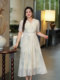 Mrs. Dave's Plus-Size Women's Clothing, New Chinese-Style Dress for Summer 2025, New Model for Chubby Women, Tummy-Covering, Chinese-Style Ink Painting Dress