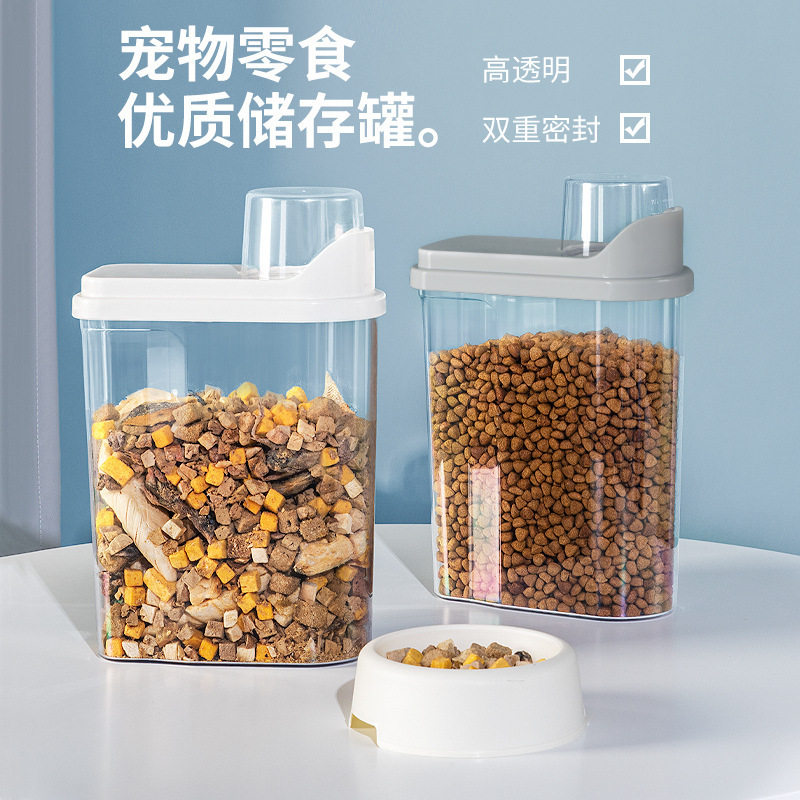 Cat food grain storage barrel dog food storage sealed moisture-proof preservation pet snacks freeze-dried tank containing barrel portable grain storage barrel-Taobao