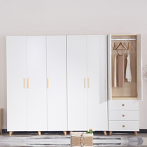 Cabinet locker Household wardrobe Bedroom wardrobe 2 3 4 5 6 7 doors swing door wardrobe combination large capacity