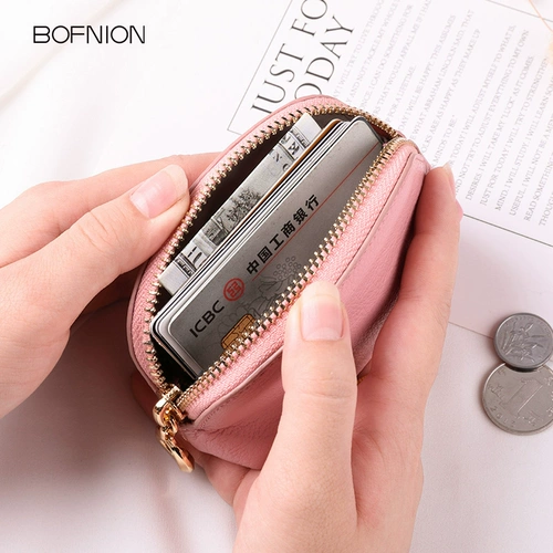 Кожаный кошелек, сумка через плечо, маленький бумажник, картхолдер, милые монеты, ключница, в корейском стиле