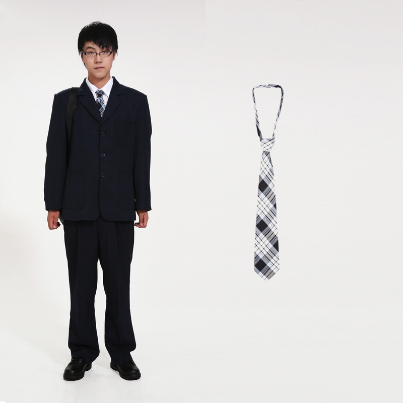 Meiliao Shenzhen school uniform manufacturers specialize in autumn and winter men's uniforms for middle school students-Men's dresses and ties