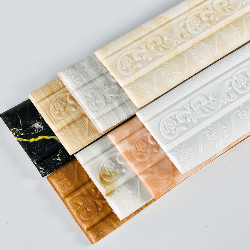 Thickened anti-collision self-adhesive 3d three-dimensional waistline decorative border skirting board TV background wall frame ceiling edge strip
