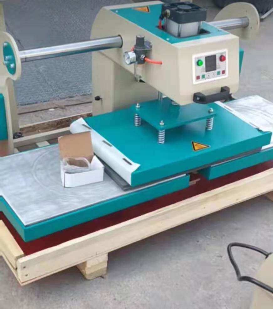 Pneumatic subsection duplex position 50 * 60cm upper slip thermal transfer transfer machine Thermal sublimation transfer printing hot gold cloth patch transfer printing machine