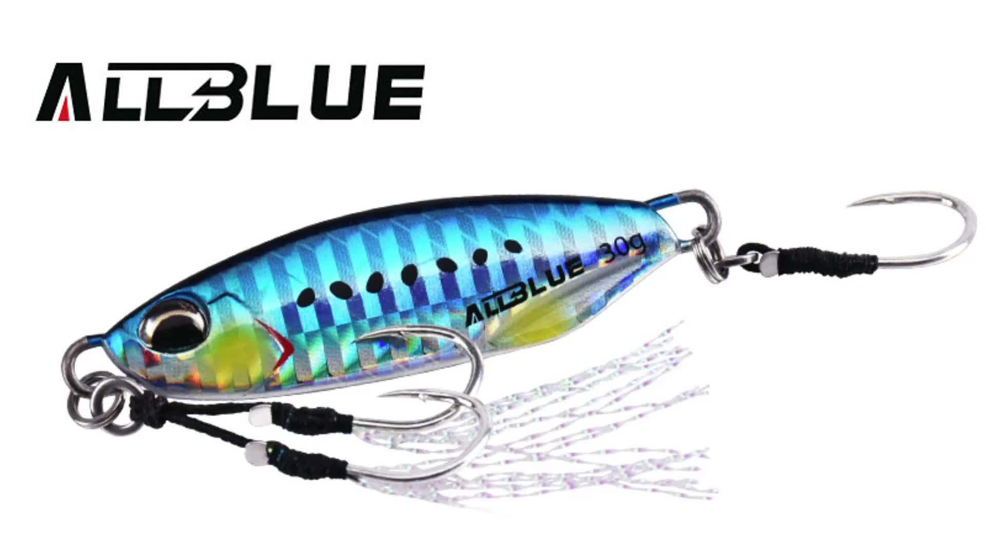 Allblue 20g 30g Drager Slow Japanese Saltwater Metal Jig De Pesca Slow