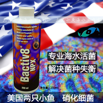 US two small fish seawater nitrifying bacteria Bactive8 NPX live bacteria Sea-cylinder nitrobacteria 250ML