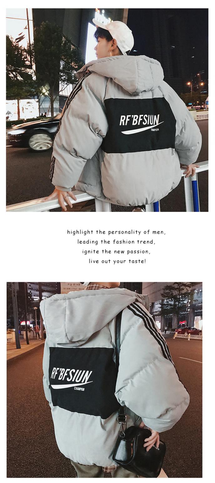 Quần áo bánh mì quần áo cotton dày nam phiên bản Hàn Quốc của xu hướng mùa đông sinh viên áo khoác ba thanh quần áo 袄 vài đoạn ngắn áo phao nữ