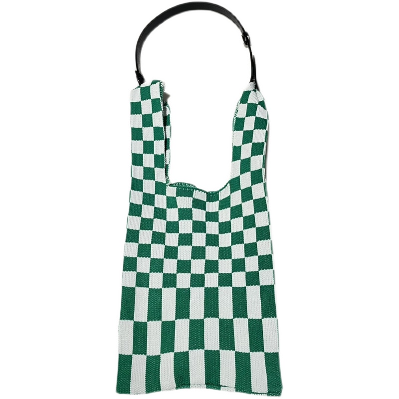 BadBear Chessboard Lattice Striped White Green With Baby Bag Two Backs 100 Hitch Knit Crash Color Detachable Ultra Fit