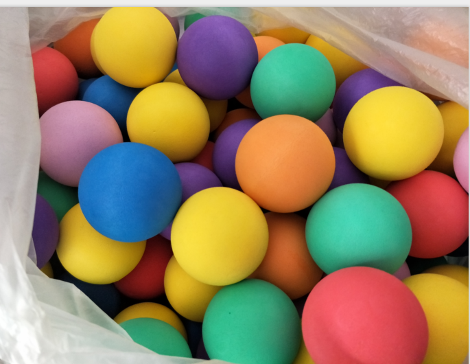 Manufacturer Direct solid Eva Bullet Balls Kindergarten Baby Jump Balls Children Color Sponge Ball Toys Innocuous