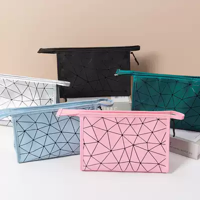 Cosmetic bag New super hot female large-capacity portable small cosmetics storage bag box Travel wash makeup briefcase