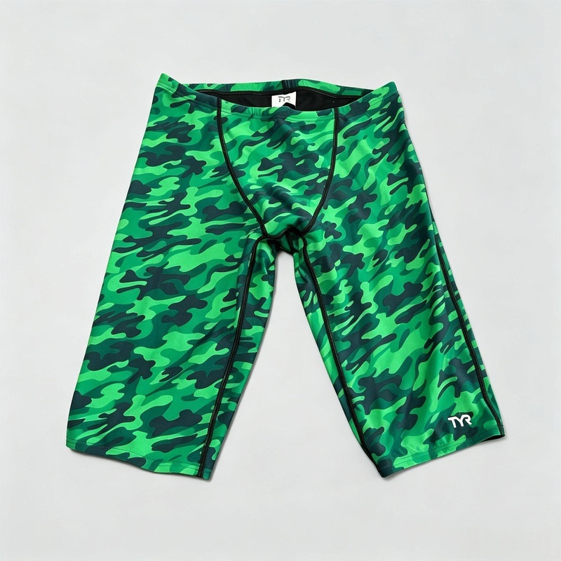 Size 32 American Original T-Brand Racing Men's Swim Trunks, Square-Leg Professional Training and Competition Swimming Trunks