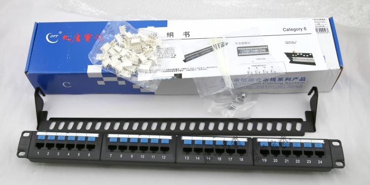 The new Datang Telecom 6 types of unshielded distribution frame DTT-P6-1242 Datang Telecom six types of 24-port distribution frame