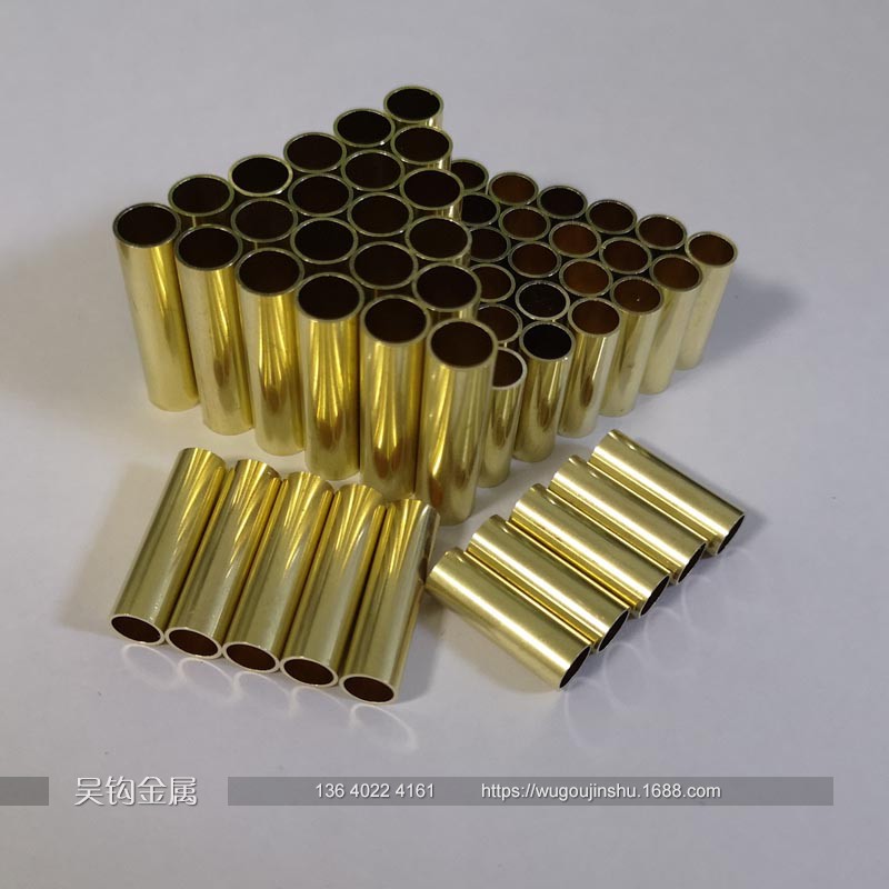 H65 brass precision copper sleeve Thin wall tube burrless cutting bushing wear-resistant outer diameter 2~35 Wall thickness 0.5~2.5