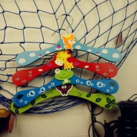 Мультяшная сушилка с животными, деревянный стенд, вешалка