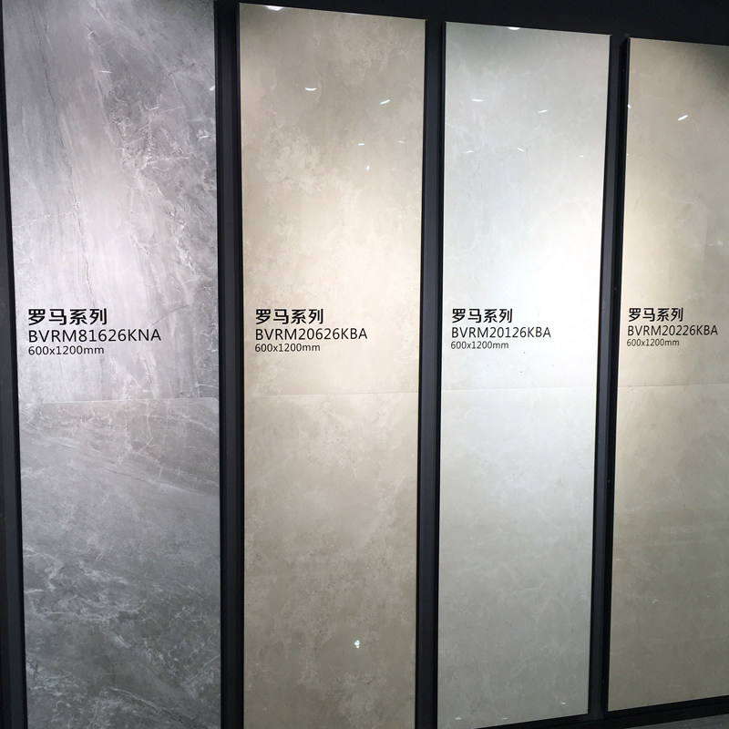 Bode tile living room floor tile large slab 600X1200 villa club central European wall tile kitchen bathroom marble