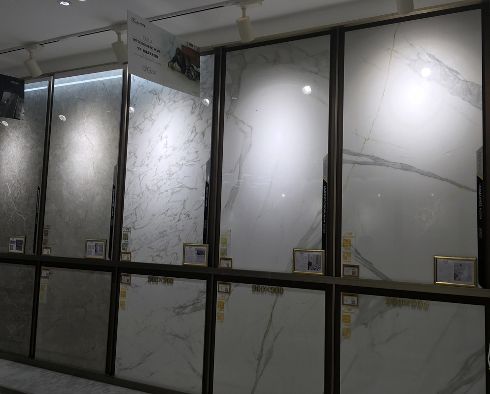 Oceano 900X1800 large slab tiles living room floor tiles villa kitchen and bathroom ceramics European TV background wall tiles - Taobao