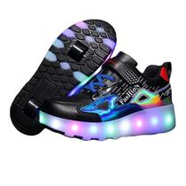 Heelys shoes childrens personalized cool double-wheeled ultra-light luminous lights rechargeable wheel shoes pulleys invisible skates
