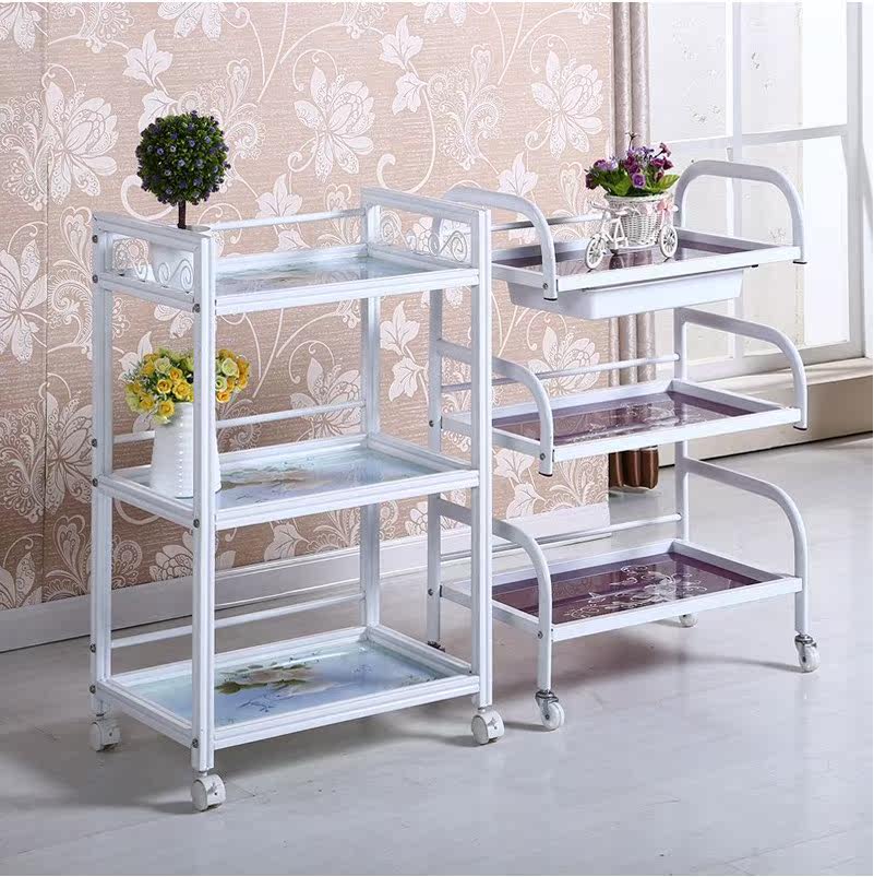 Multilayer Beauty Hairdressing Physiotherapy Massage Tool Car Dining Room Trolleys Haircut Hairdresshot Dye Car Mobile Sheller