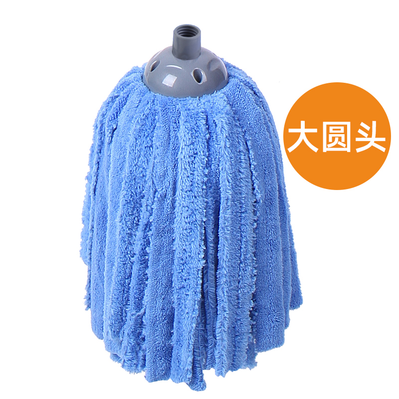 Shulang hot selling microfiber wringing out the mop head Increase 300 grams absorbent round head pier cloth head replacement single head