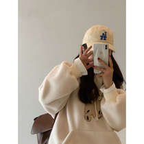 13 Good quality small man thickness does not lose coat ~ hairy bear sweater female Korean version loose age shirt