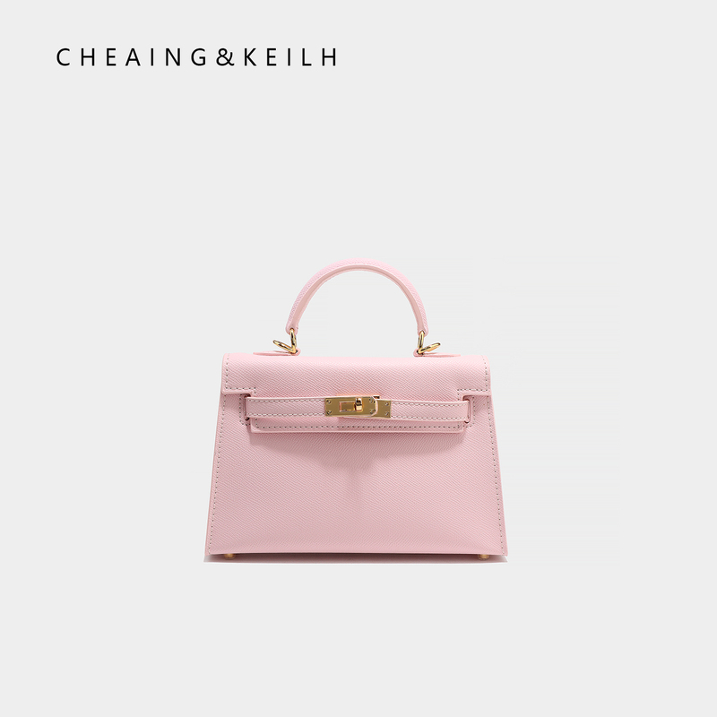Viewpoint Summer Pink Second-Generation Kelly Bag Mini Handbag Crossbody Bag 2025 New Casual Bag