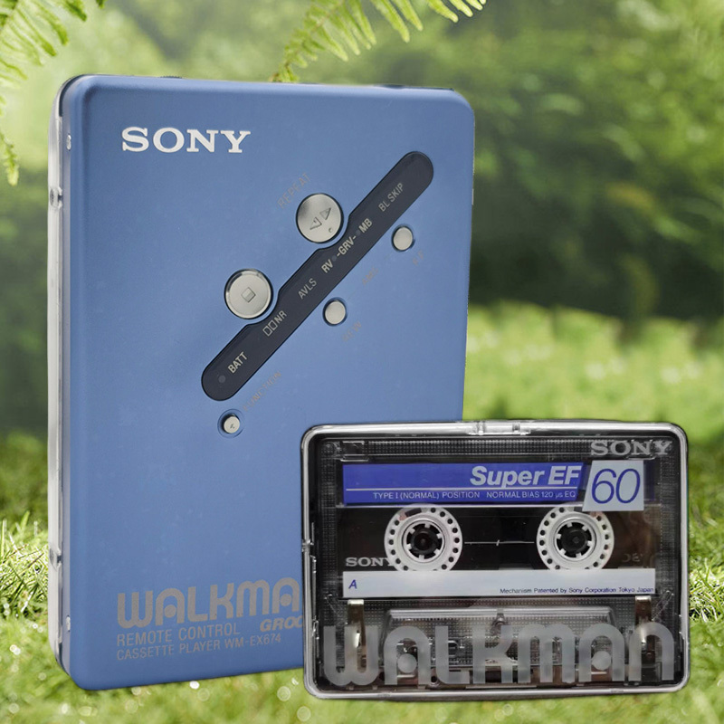 Sony Sony Tape Player Walkman Ex610 Old-Fashioned Nostalgic Player Old Walkman Imported Transparent