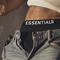 A pack of three FOG FEAR OF GOD ESSENTIALS mens cotton boxer briefs