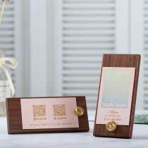 Walnuts Famous Pieces Clip box Leave a message to sign the card Label clip Card placing frame Block Price Show Signs