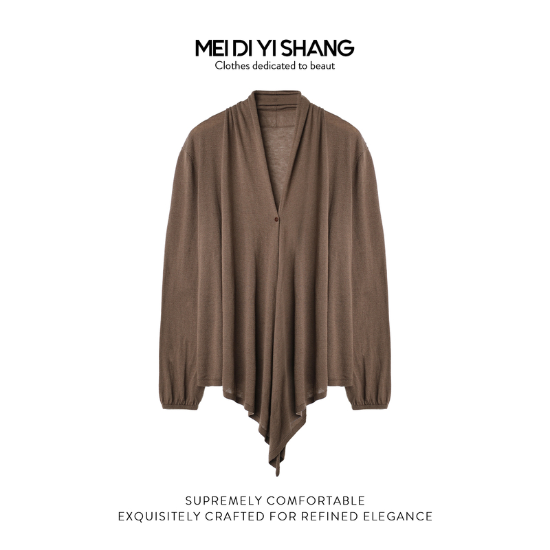 Mdys Spring and Summer New Product Water-Soluble Wool Lightweight Breathable Versatile Fashionable Knitted Shawl Long-Sleeved Buttoned Cardigan F096 Mdys Spring and Summer New Product Water-Soluble Wool Lightweight Breathable Versatile Fashionable Knitted Shawl Long-Sleeved Buttoned Cardigan F096