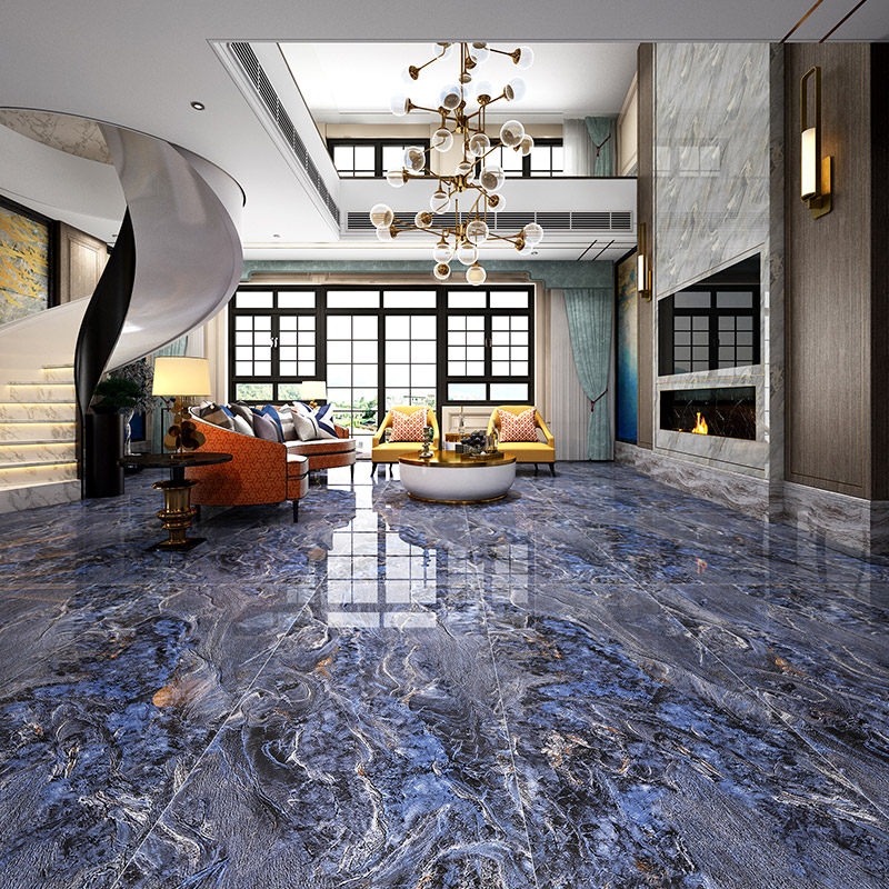 Through Body Marble Large Plate Tandem Tile 750X1500 Floor Tiles New Living Room Anti-Slip Floor Brick Background Wall Brick-Taobao