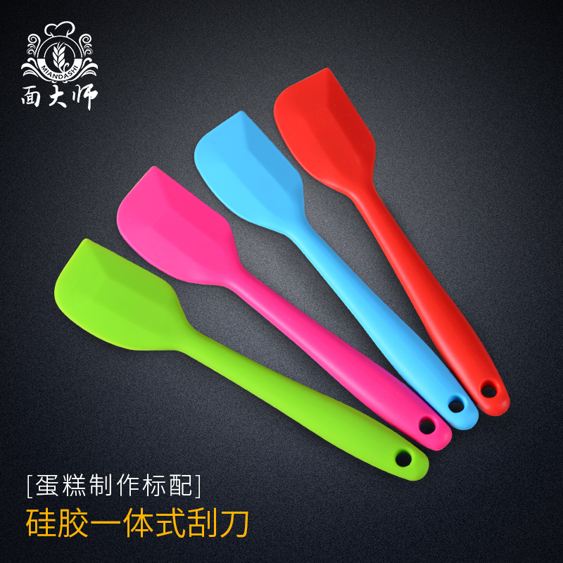 Baking silicone scraper cake cream scraper spatula blade rubber scraper integrated soft scraper size