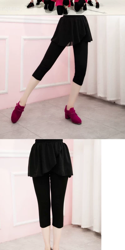 Áo thun cotton co giãn kiểu nhảy múa quần vuông nhảy vuông Xifan cung cấp phòng khách ngày 3 tháng 3 - Khiêu vũ / Thể dục nhịp điệu / Thể dục dụng cụ giày khiêu vũ nam nhập khẩu