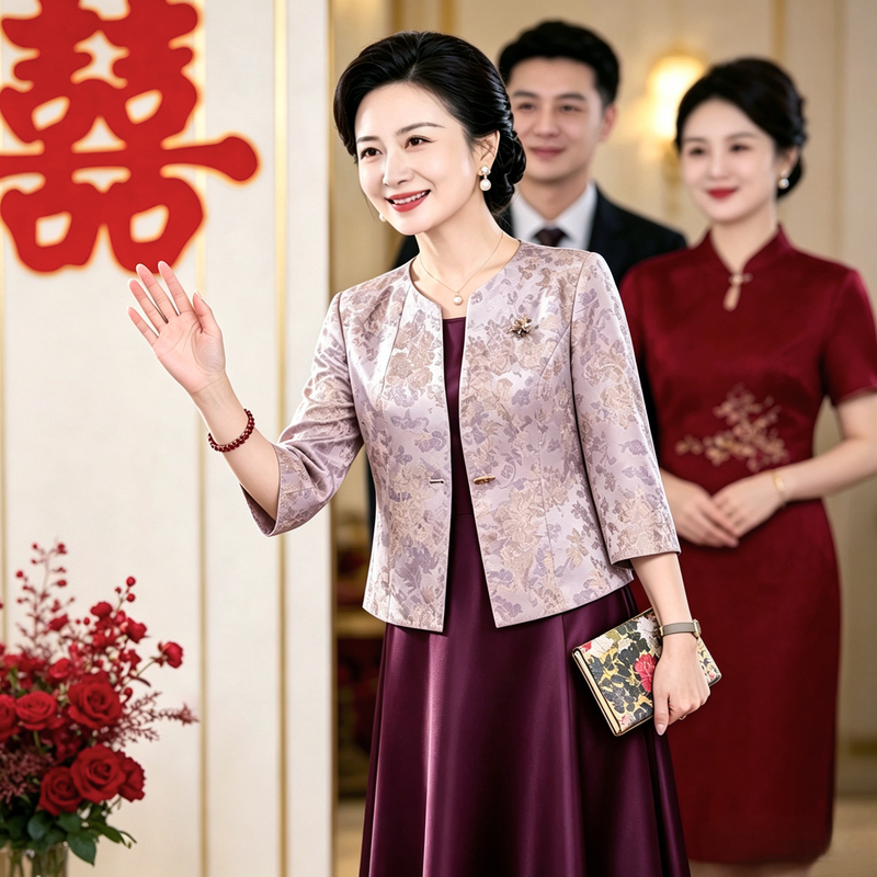Wedding Dress, Mother's Suit, Skirt, Young and Elegant, 2026 New Style, Suitable for Mother-In-Law's Engagement Banquet, Can Be Worn Casually in Autumn Wedding Dress, Mother's Suit, Skirt, Young and Elegant, 2026 New Style, Suitable for Mother-In-Law's Engagement Banquet, Can Be Worn Casually in Autumn