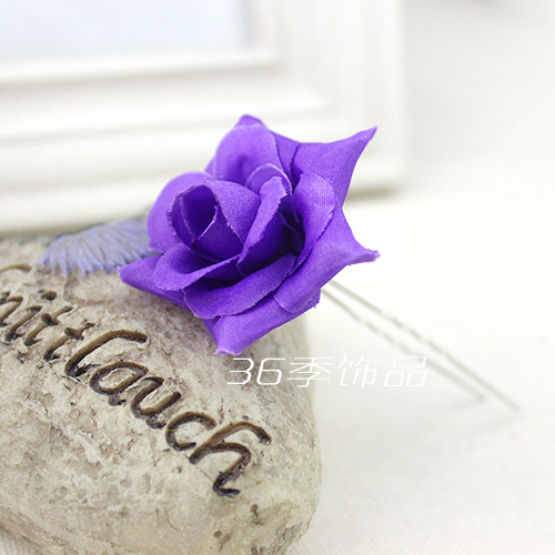 Cloth Simple Flowers Hair accessories(white) NHXW0113-white
