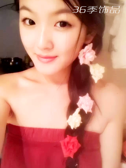 Cloth Simple Flowers Hair accessories(white) NHXW0113-white