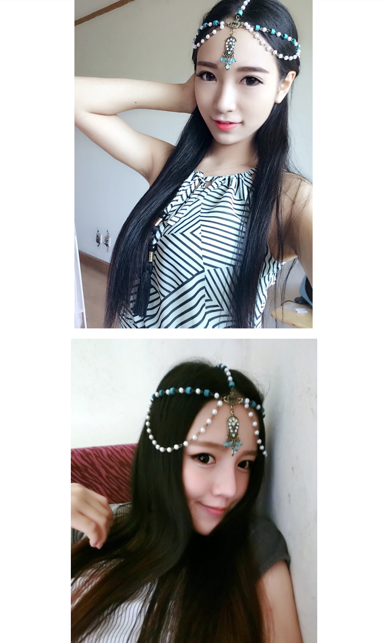 Alloy Fashion Geometric Hair accessories(White shells) NHXW0062-White shells