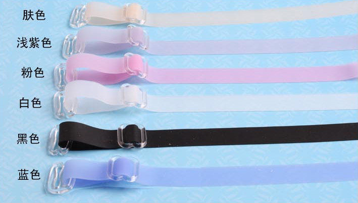 1.3 CM vô hình dây đeo vai đồ lót silicone dây đeo vai mềm mại và thoải mái không trượt semi-transparent bra với áo ngực với nữ