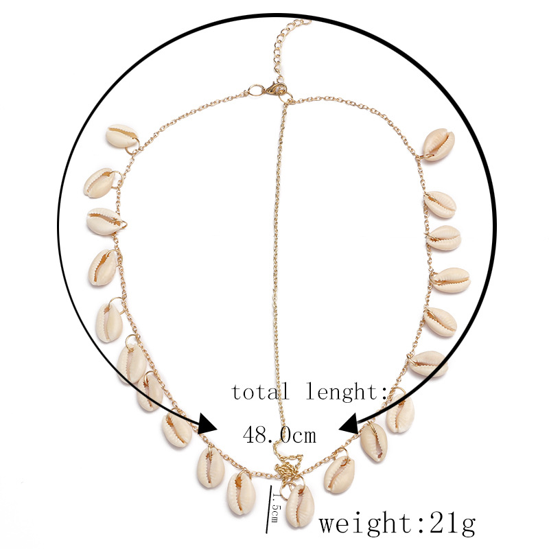Alloy Fashion Geometric Hair accessories(White shells) NHXW0062-White shells
