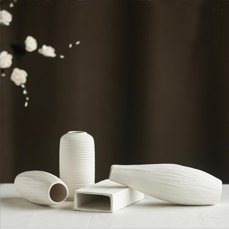 New simple fashion European ceramic vase creative manual pull embryo a fold handicraft furnishing articles