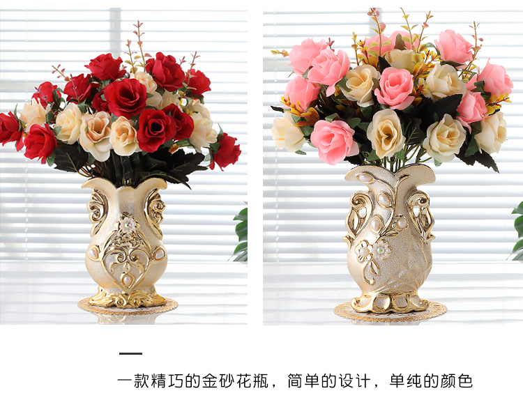 Ou send bottle mat 】 【 ceramic vases, flower arrangement sitting room table mesa place vase decoration ideas simulation