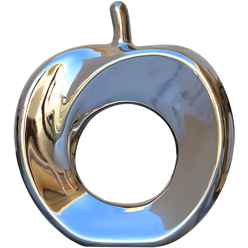 Nordic contracted gold silver apple furnishing articles wedding gifts creative new wine sitting room adornment ceramics