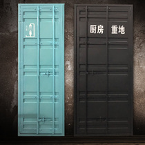 Container door bathroom door toilet door industrial style bar restaurant personalized custom door retro decoration interior door