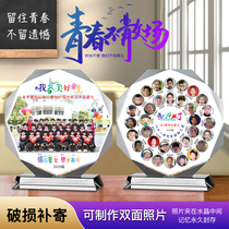 Crystal ornaments graduation season souvenirs teachers classmates photo frames custom party Mothers Day gifts