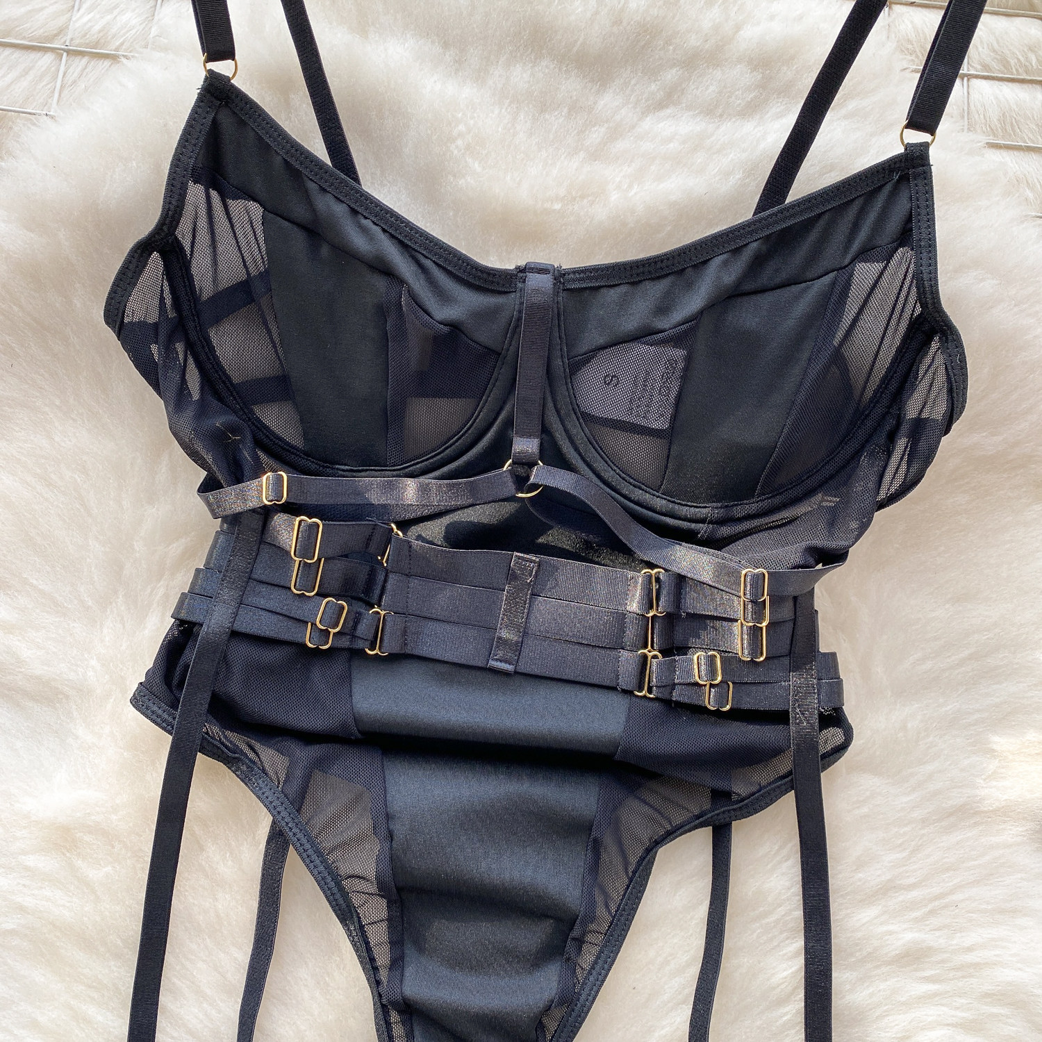 Chill gio Frauen Spitze Body suits Dessous Mode enge einteilige Kombination Cat suits heiße schlanke sexy Mode intime Mesh Stram pler – Detail 7