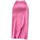 Simple solid color skirt winter with sweater high waist shows thin temperament split stretch knitted hip mid-length skirt