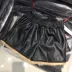 [Khâu lông thỏ chất lượng Pu da] Hàn Quốc thỏ lông khâu giảm béo quần short nữ hàn quốc Quần short