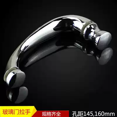 304 stainless steel shower room solid handle old bathroom glass door handle hole distance 145 160mm handrail