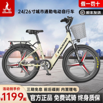 Phoenix New National Standard Electric Bicycle Lithium Battery Womens Commuting Lightweight Small Power-Assisted Battery Electric Vehicle