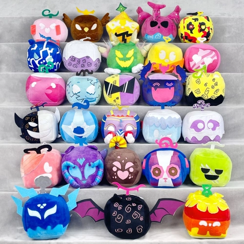 Blox фрукты игра периферийные дьявольские фрукты коробка с фруктами коробка с леопардовым принтом кукла плюшевая игрушка в наличии